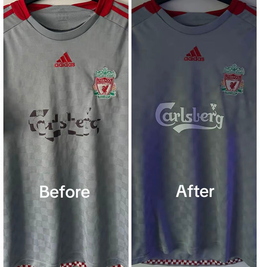 Liverpool 2008/09 Away Shirt Carlsberg Sponsor Restoration