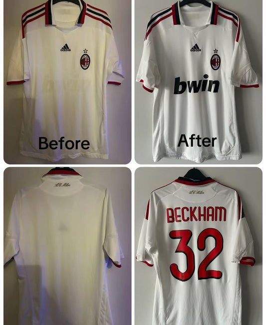 AC Milan 2008/09 Away Shirt Bwin Sponsor Restoration And Beckham Nameset Application