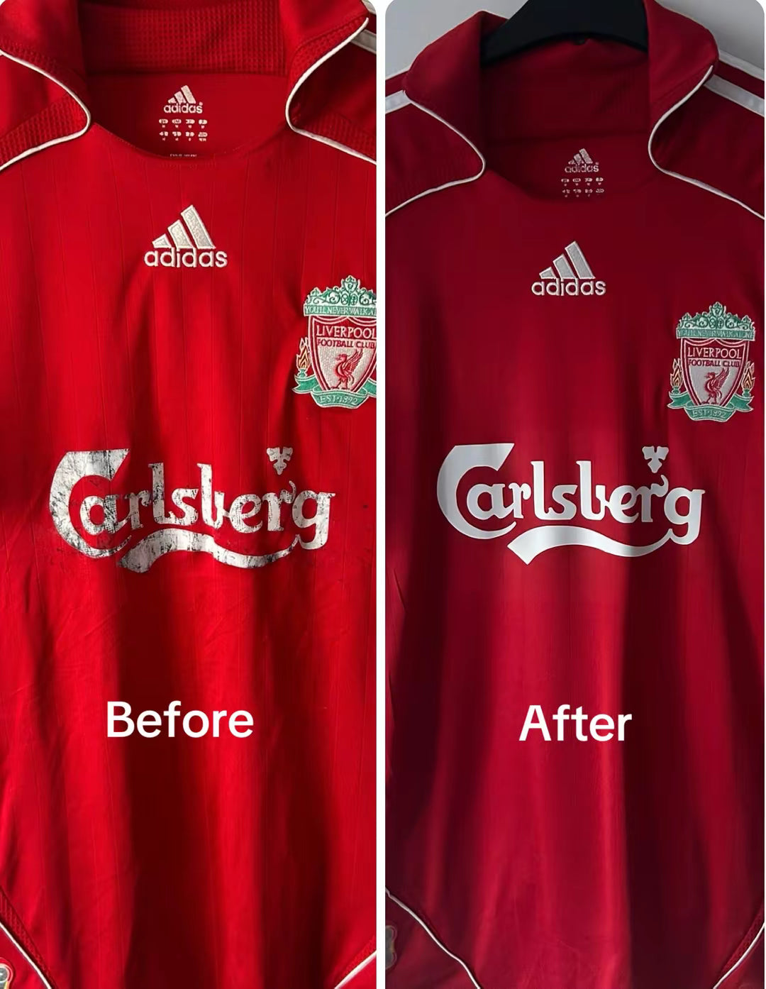 Liverpool 2006/07 Home Shirt Carlsberg Sponsor Restoration