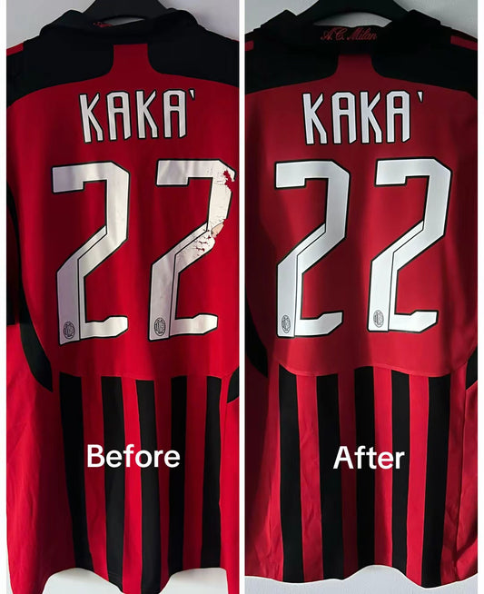 AC Milan 2007/08 Home Shirt Kaka Nameset Restoration