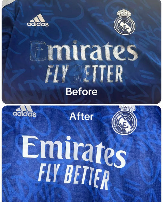 Real Madrid 2021/22 Away Shirt Emirates Fly Better Sponsor Restoration
