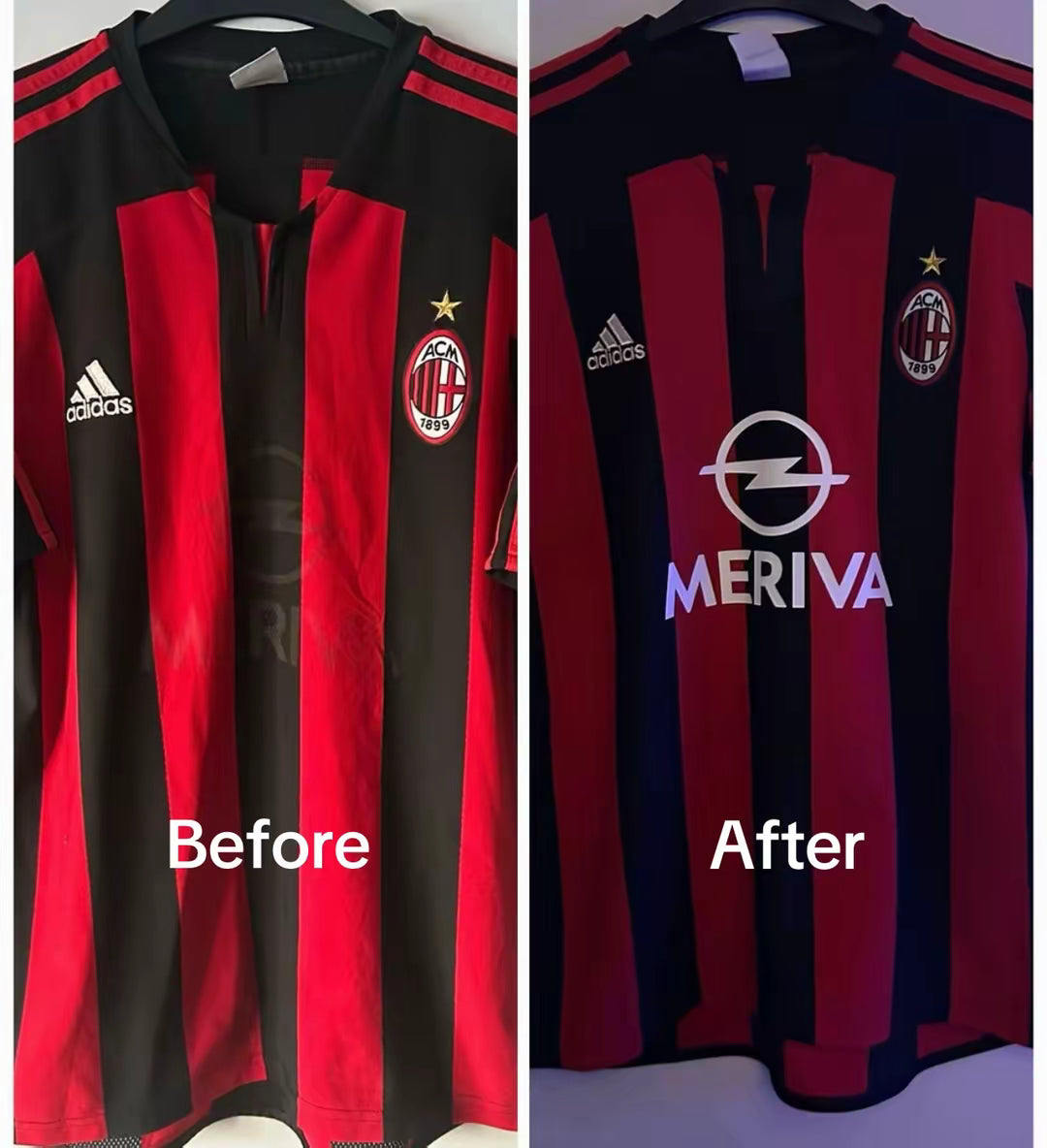 AC Milan 2003/04 Home Shirt Meriva Sponsor Restoration