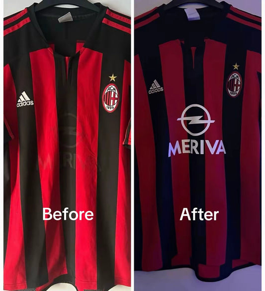 AC Milan 2003/04 Home Shirt Meriva Sponsor Restoration