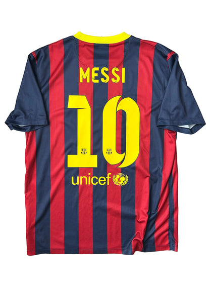 Barcelona 2013/14 Home Football Shirt Messi – Large – 10/10 Condition