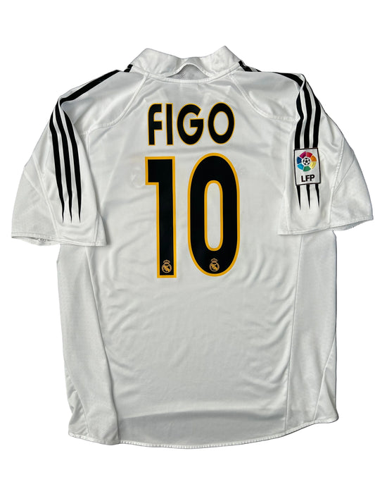 Real Madrid 2004/05 Home Shirt Large Figo 7/10