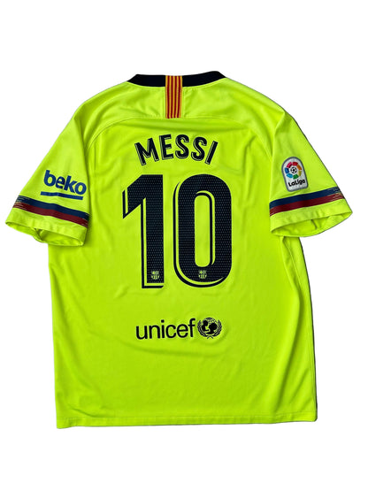Barcelona 2018/19 Away Football Shirt Messi – XL – 9/10 Condition