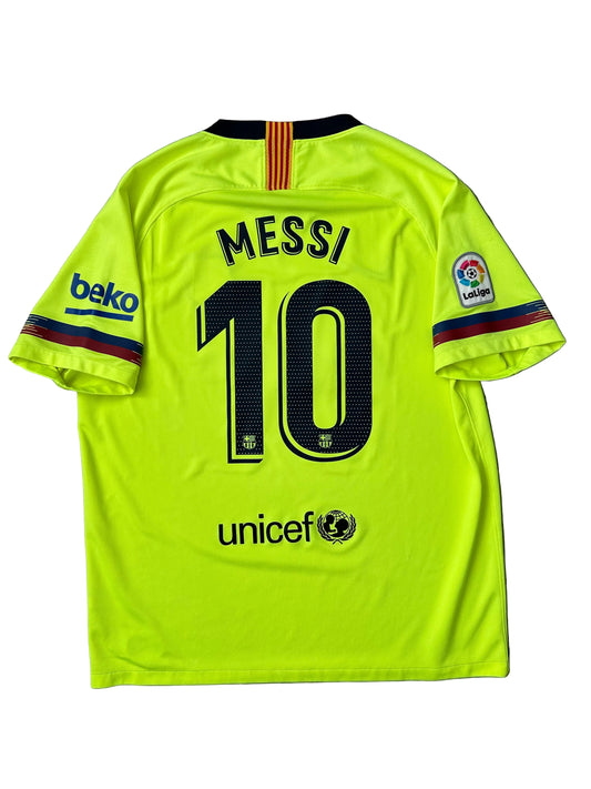 Barcelona 2018/19 Away Football Shirt Messi – XL – 9/10 Condition