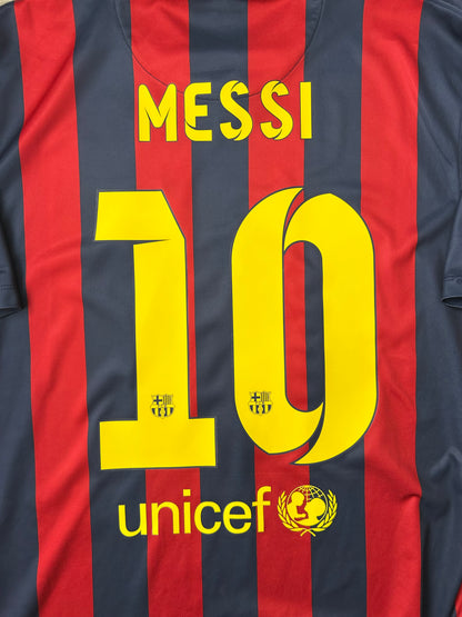 Barcelona 2013/14 Home Football Shirt Messi – Large – 10/10 Condition