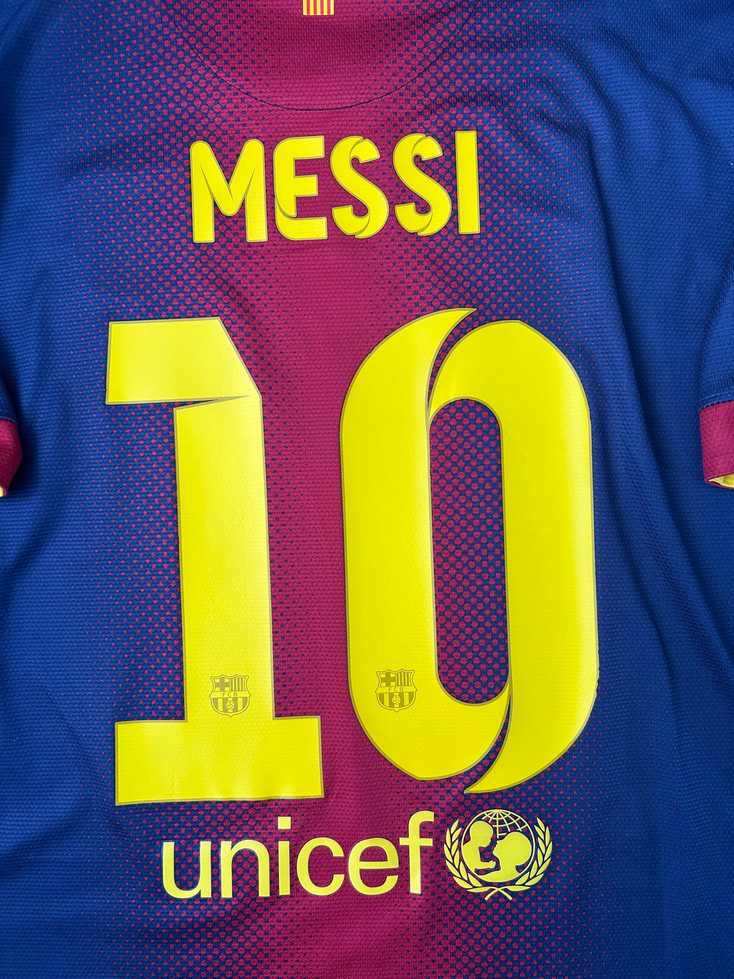 Barcelona 2012/13 Home Shirt Messi Large 9/10
