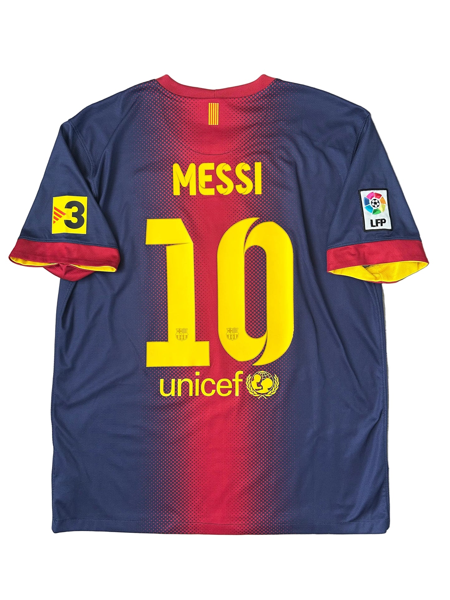 Barcelona 2012/13 Home Shirt Messi Large 9/10
