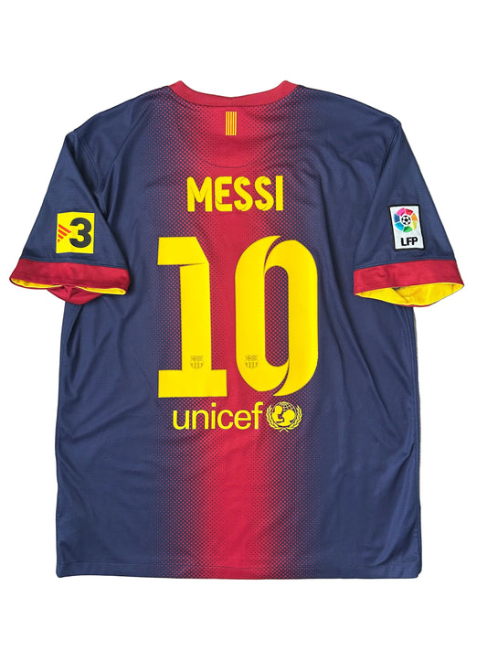 Barcelona 2012/13 Home Shirt Messi Large 9/10