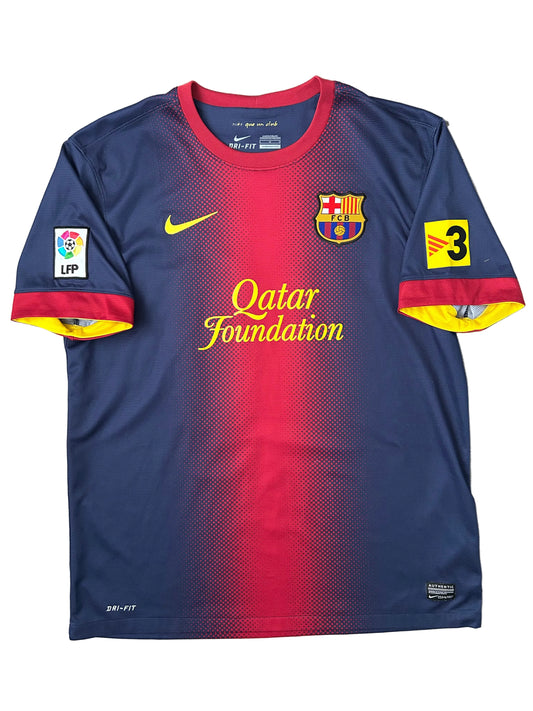 Barcelona 2012/13 Home Shirt Messi Large 9/10