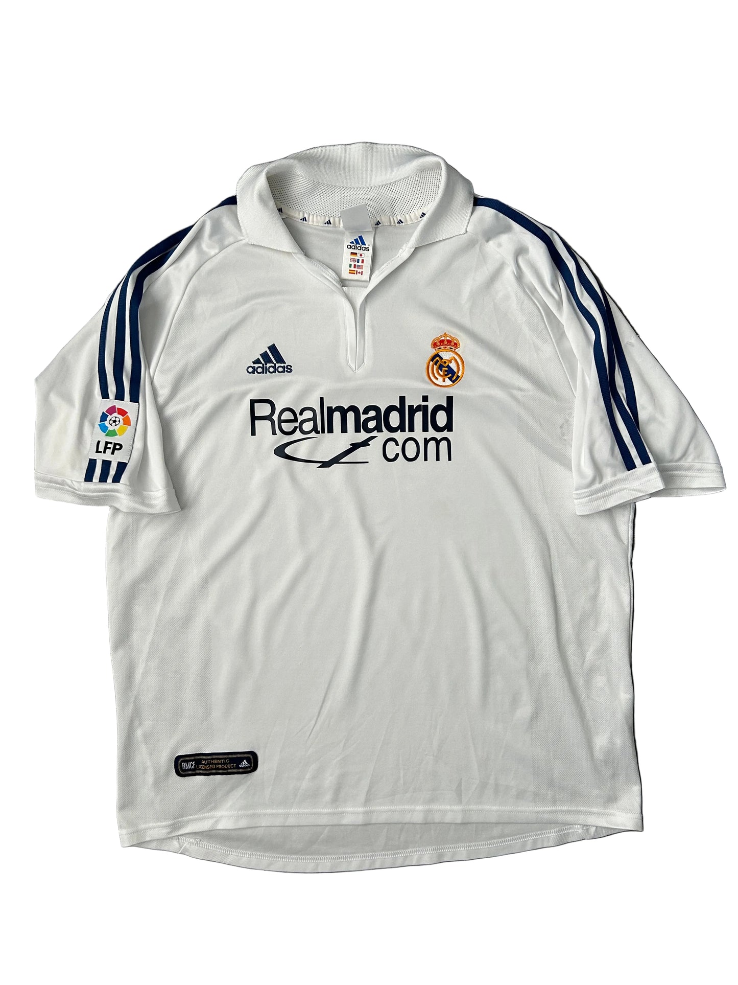 Real Madrid 2001/02 Home Shirt Large 8/10