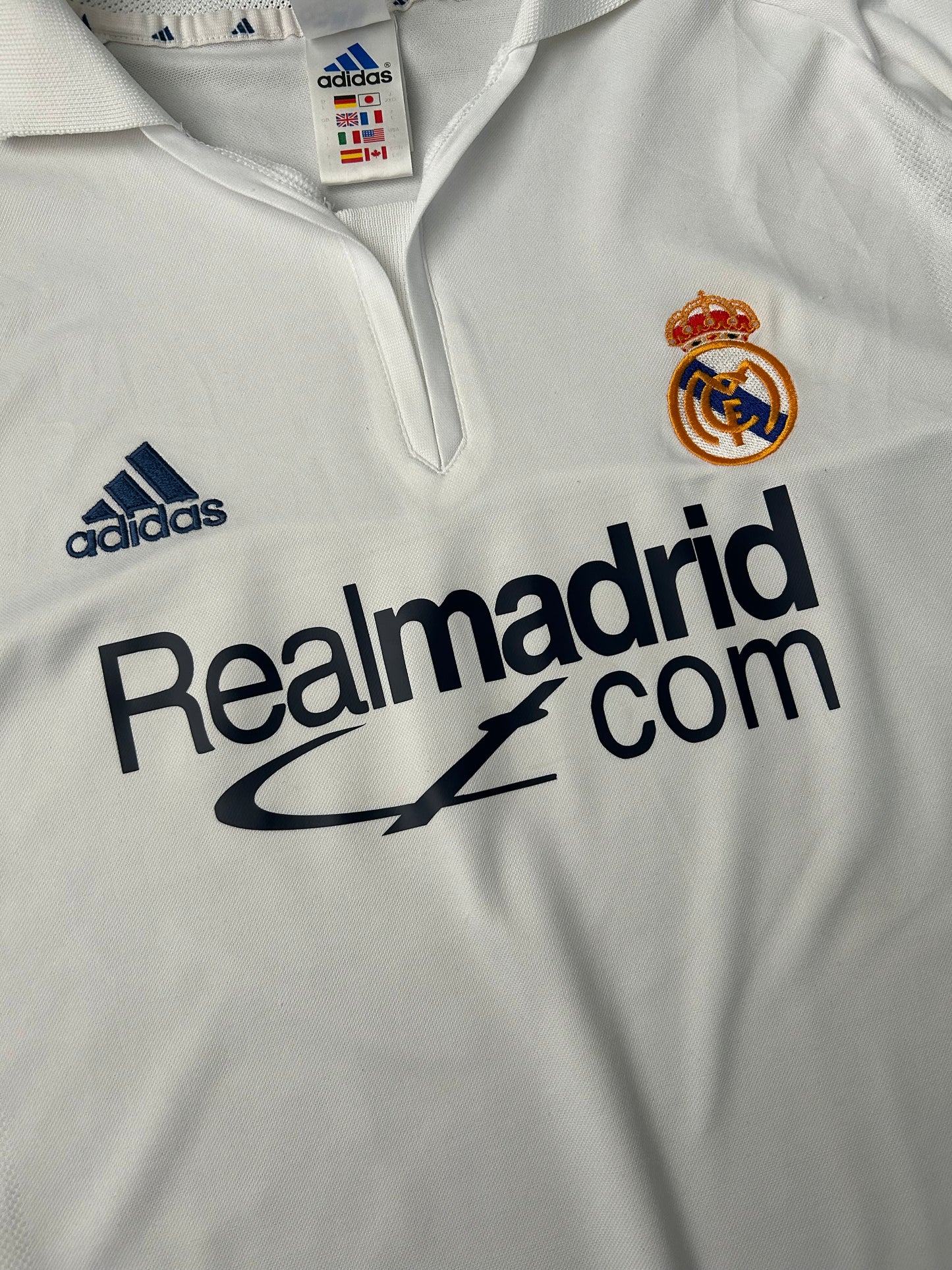 Real Madrid 2001/02 Home Shirt Large 8/10